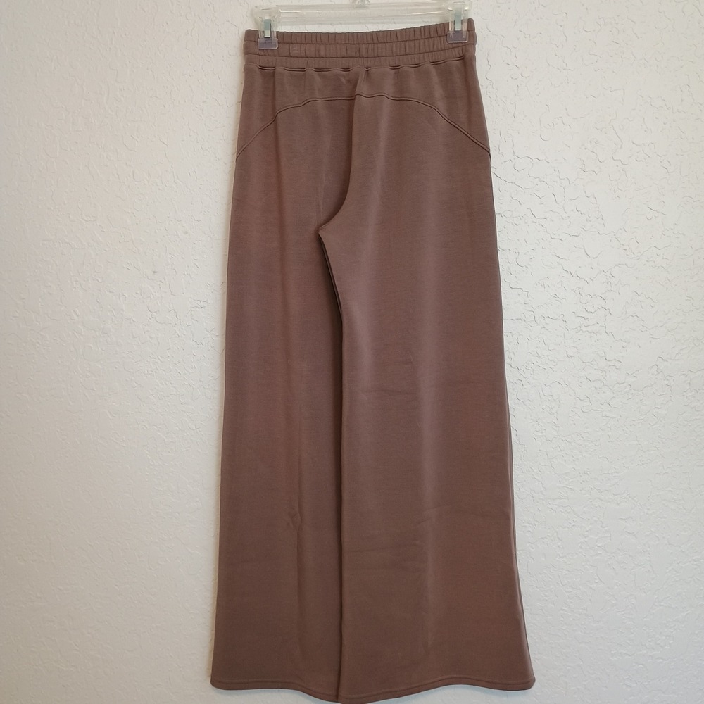 SPANX AirEssentials Wide Leg Pants Womens XS Petite Brown Lounge Sweats - Picture 2 of 14